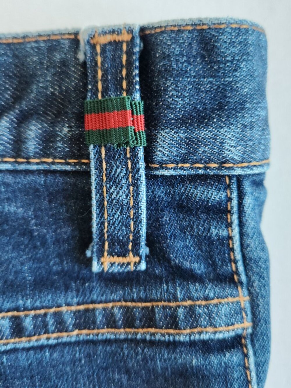 Gucci Denim Blue Jeans Women’s Size 18 US Straight Button Up Made In Italy - Picture 3 of 16